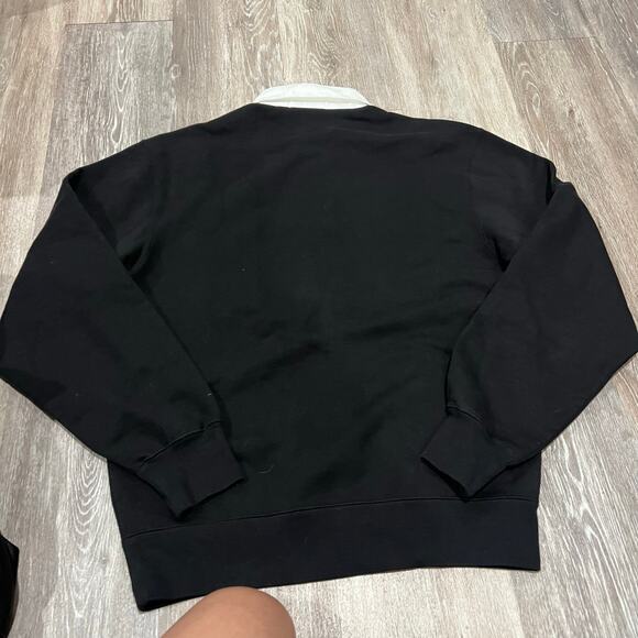 October's Very Own Black Collared Crew Neck Sweater XS OVO - Picture 2 of 5